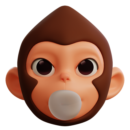 Cool Monkey Icon  3D Icon