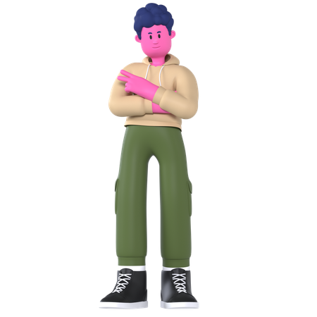 Cool Pose  3D Icon