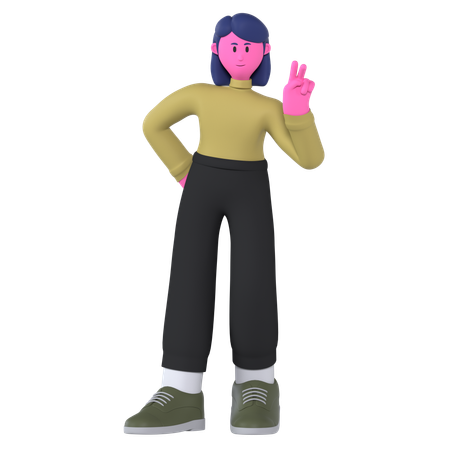 Cool Pose  3D Icon