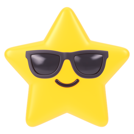 Cool Star  3D Icon