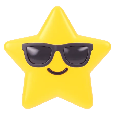 Cool Star  3D Icon