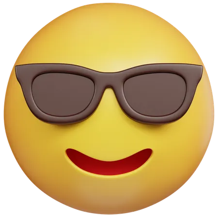 Cool Sunglasses Emoji  3D Icon