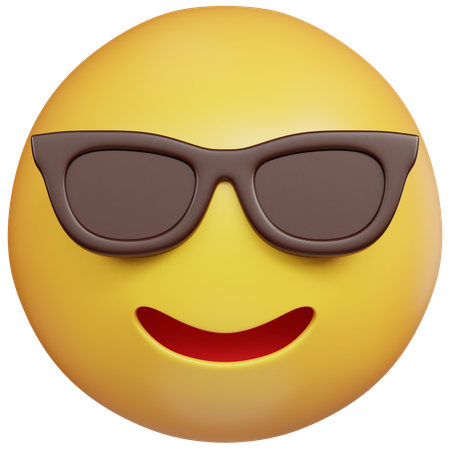 Cool Sunglasses Emoji  3D Icon