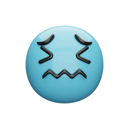 Visage triste et cool  3D Emoji