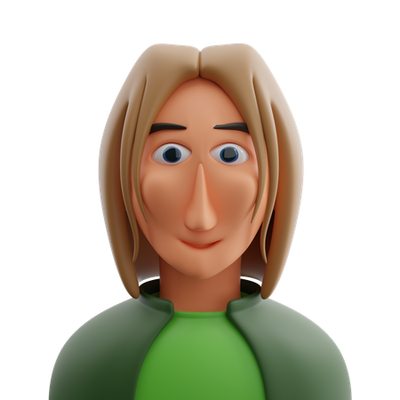 Cool Woman Avatar  3D Icon