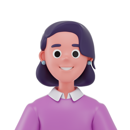 Cool Women  3D Icon