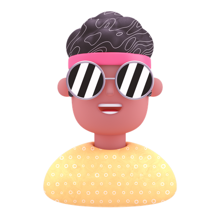 Cooler Junge  3D Illustration