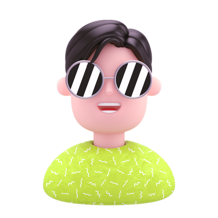 Cooler Junge  3D Illustration