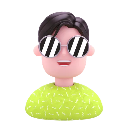 Cooler Junge  3D Illustration