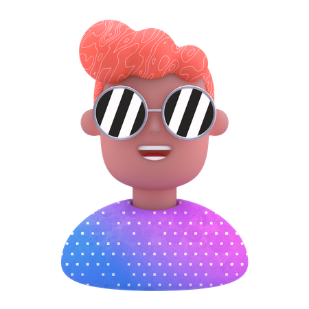 Cooler Junge  3D Illustration