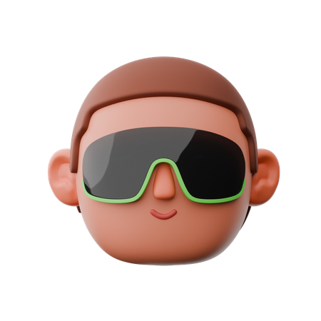 Cooler Mann  3D Illustration