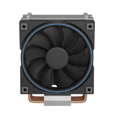 Cooler with radiator 3D Icon