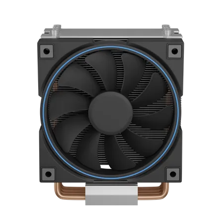 Cooler with radiator 3D Icon