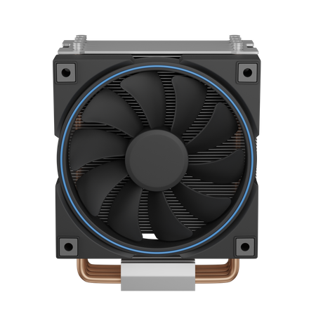 Cooler with radiator  3D Icon