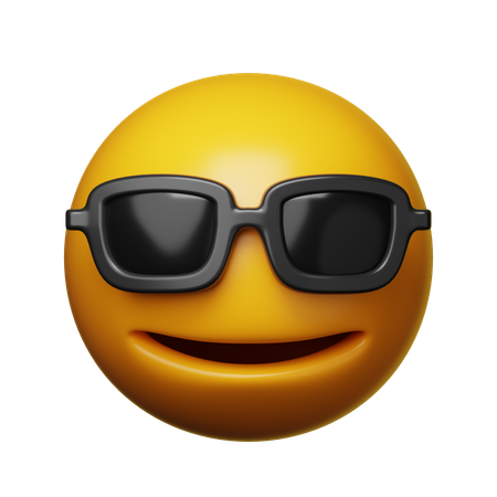 Cooles Emoji  3D Icon