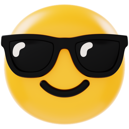 Cooles Emoji  3D Icon