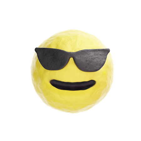 Cooles Emoji  3D Logo