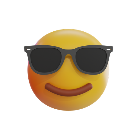 Cooles Emoji  3D Icon