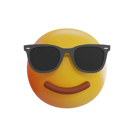 Cooles Emoji  3D Icon