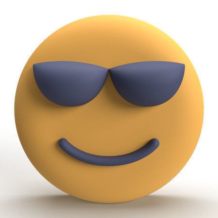 Cooles Emoji  3D Icon