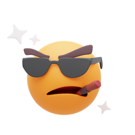 Cooles Emoji  3D Icon