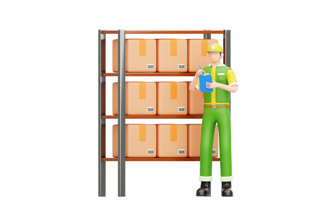 Coordenação da cadeia de abastecimento  3D Icon