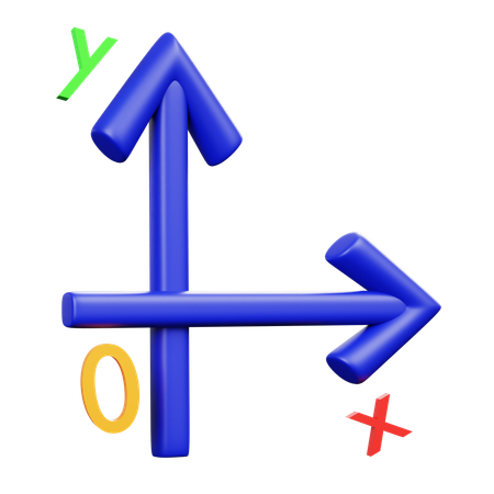 Coordinate  3D Icon