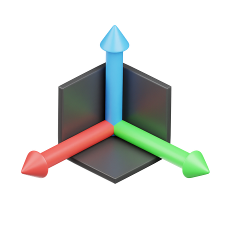 Coordinates  3D Icon