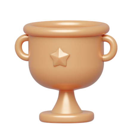 Copa de bronce  3D Icon