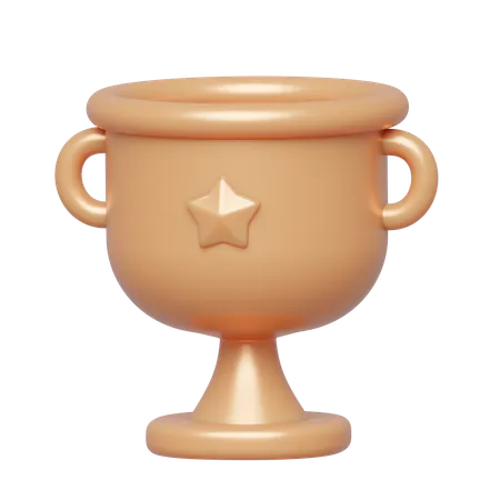 Copa de bronce  3D Icon