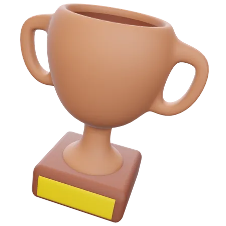 Copa de bronce  3D Illustration