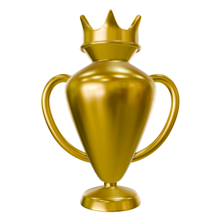 Copa de campeão de ouro  3D Icon