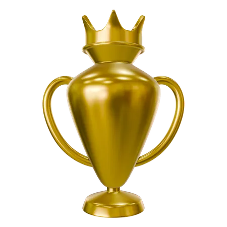 Copa de campeão de ouro  3D Icon