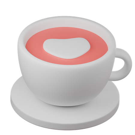 Taza de corazon  3D Icon