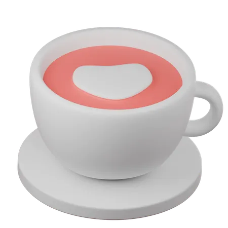 Taza de corazon  3D Icon