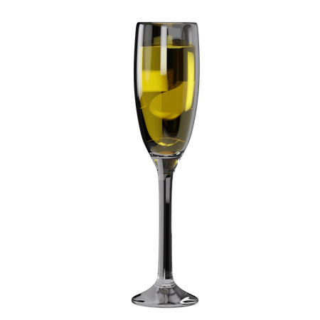Copa de champagne  3D Icon