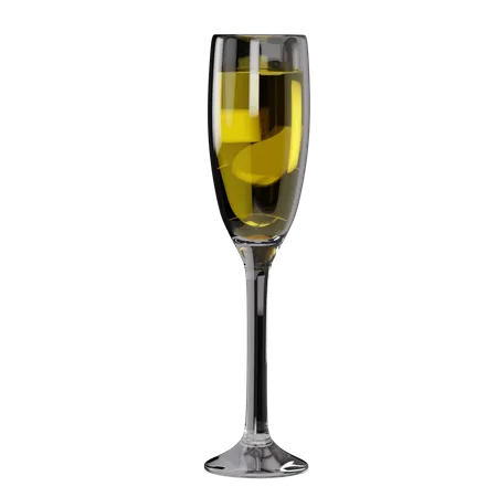 Copa de champagne  3D Icon