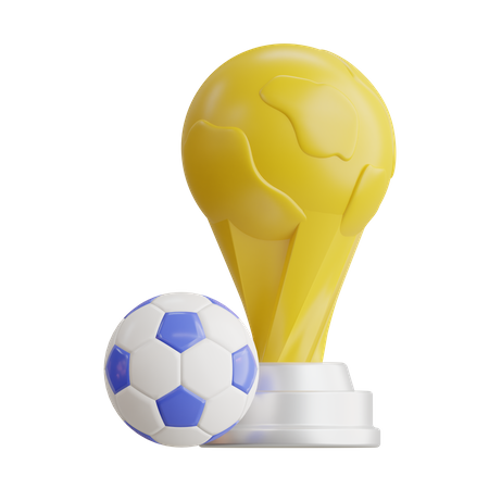 Copa de futbol  3D Icon