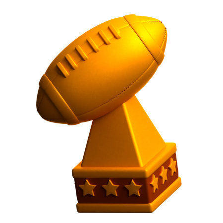 Copa de futbol americano  3D Icon