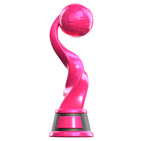 Copa de fútbol femenino  3D Icon