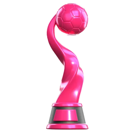Copa de fútbol femenino  3D Icon