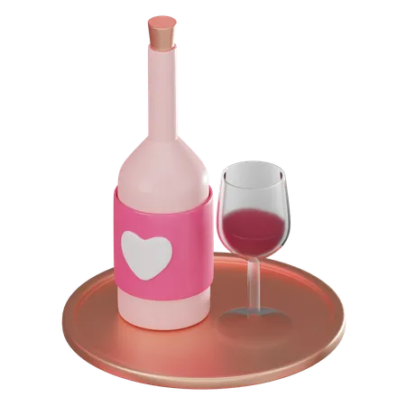 Copa de vino  3D Icon