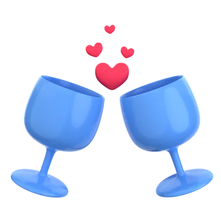 Copa de vino  3D Icon