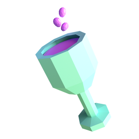 Copa de vino  3D Icon