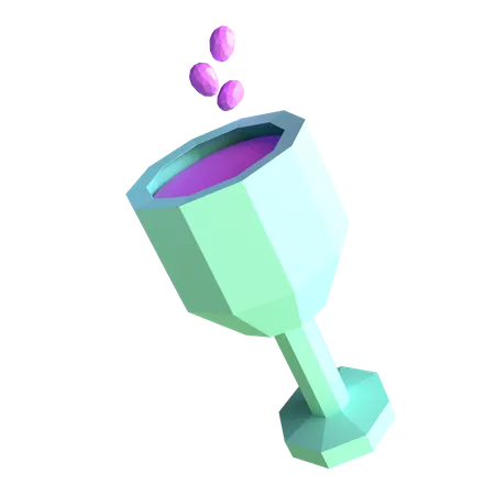 Copa de vino  3D Icon