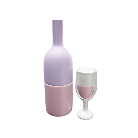 Copa de vino  3D Icon