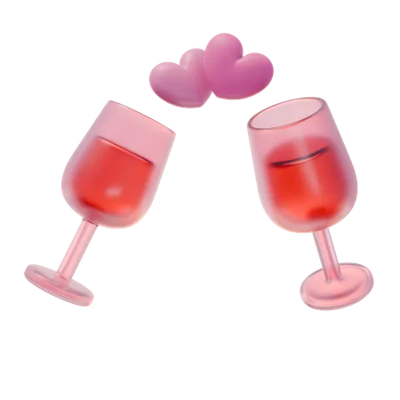 Copa de vino  3D Icon