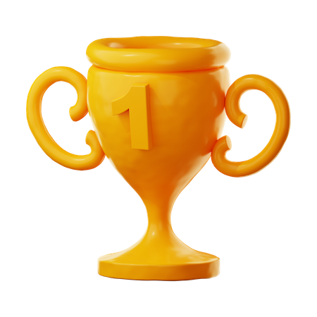 Copa ganadora  3D Icon