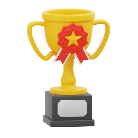 Copa ganadora  3D Icon