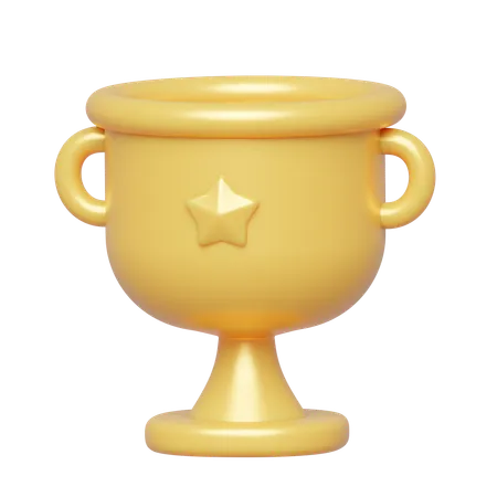 Copa de oro  3D Icon